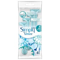 Gillette, Simply Venus, maszynka jednorazowa do golenia dla kobiet, 4 szt. Gillette