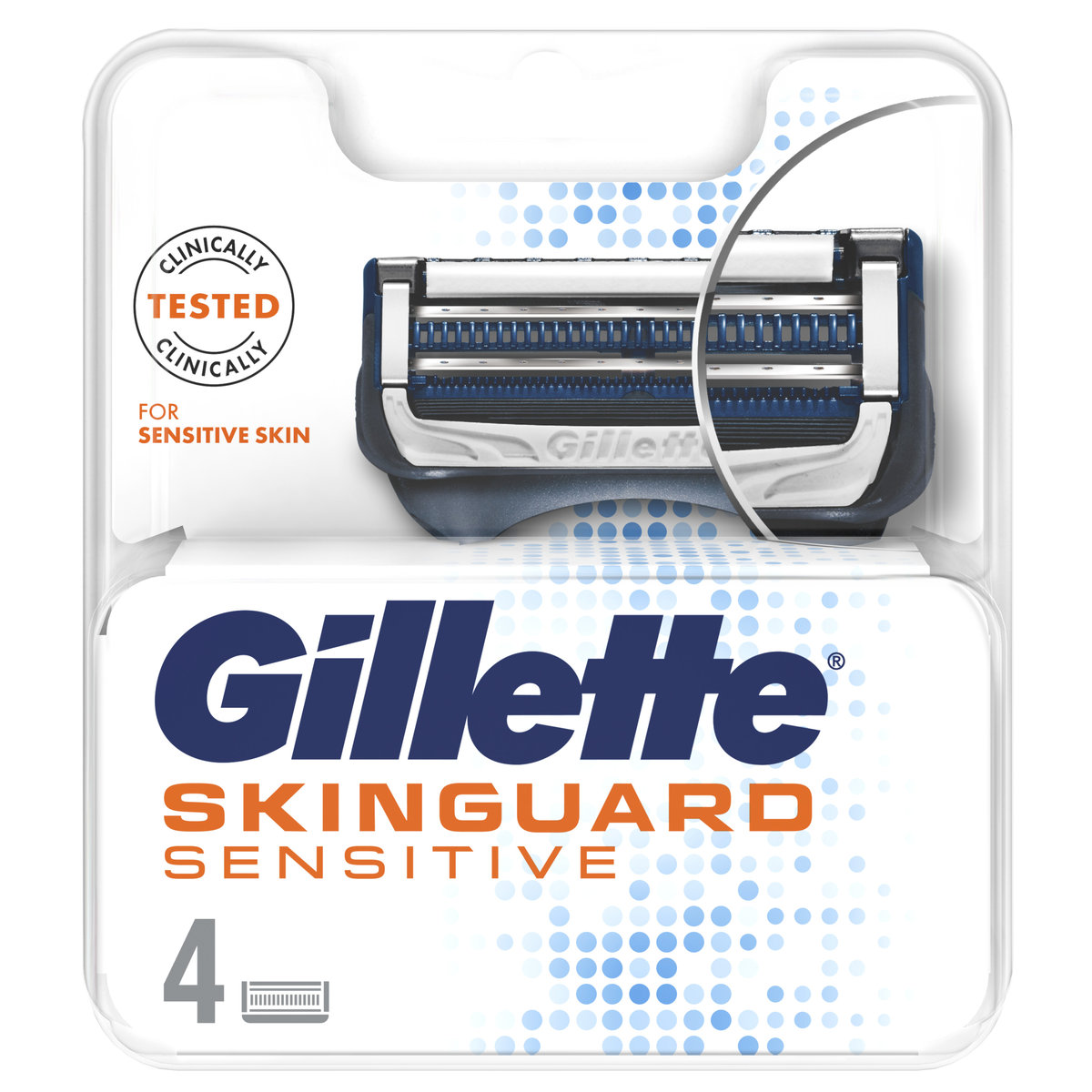 Фото - Бритва / лезо Gillette, SkinGuard Sensitive, wkłady do maszynki, 4 szt.