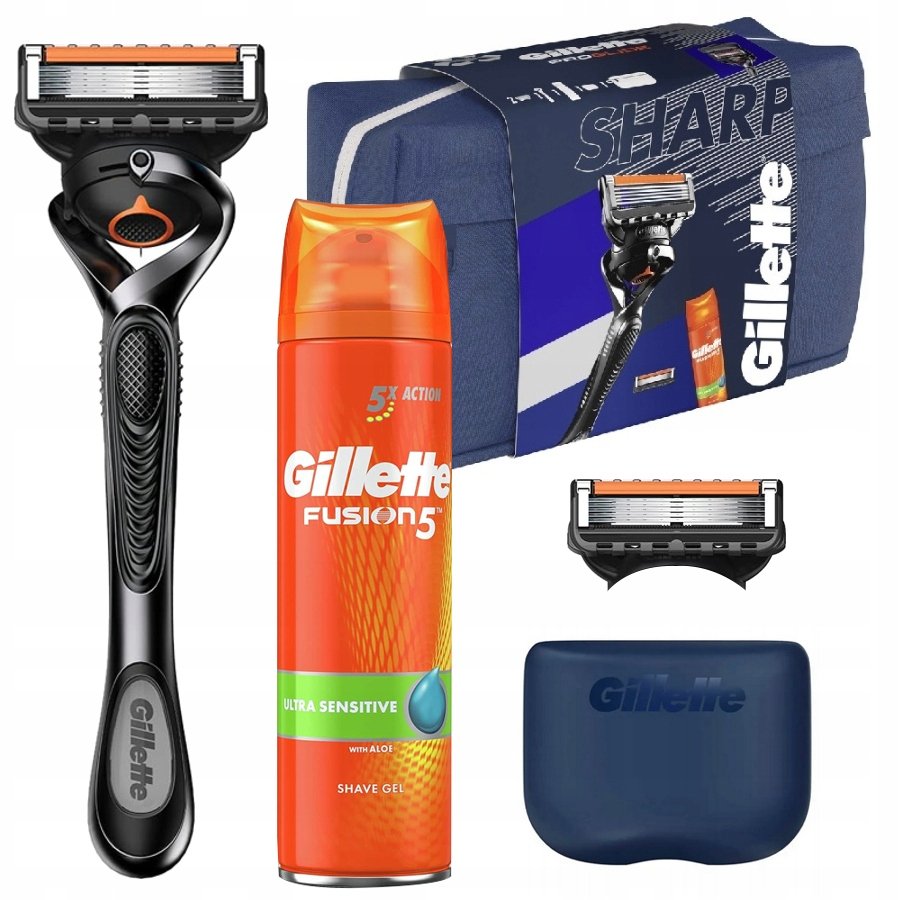 Gillette, Zestaw Do Golenia, 4 Szt + Kosmetyczka | Sklep EMPIK.COM