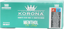 Gilzy papierosowe KORONA MENTHOL DE LUXE 100szt