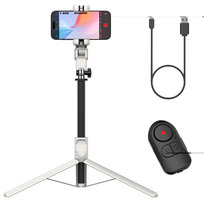 Gimbal Ręczny Selfiestick Statyw Aochuan M2 Pro Do Smartfonów Biały
