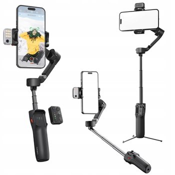 Gimbal Stabilizator Lampa Led Pilot Selfie Stick - Telefon / Hohem