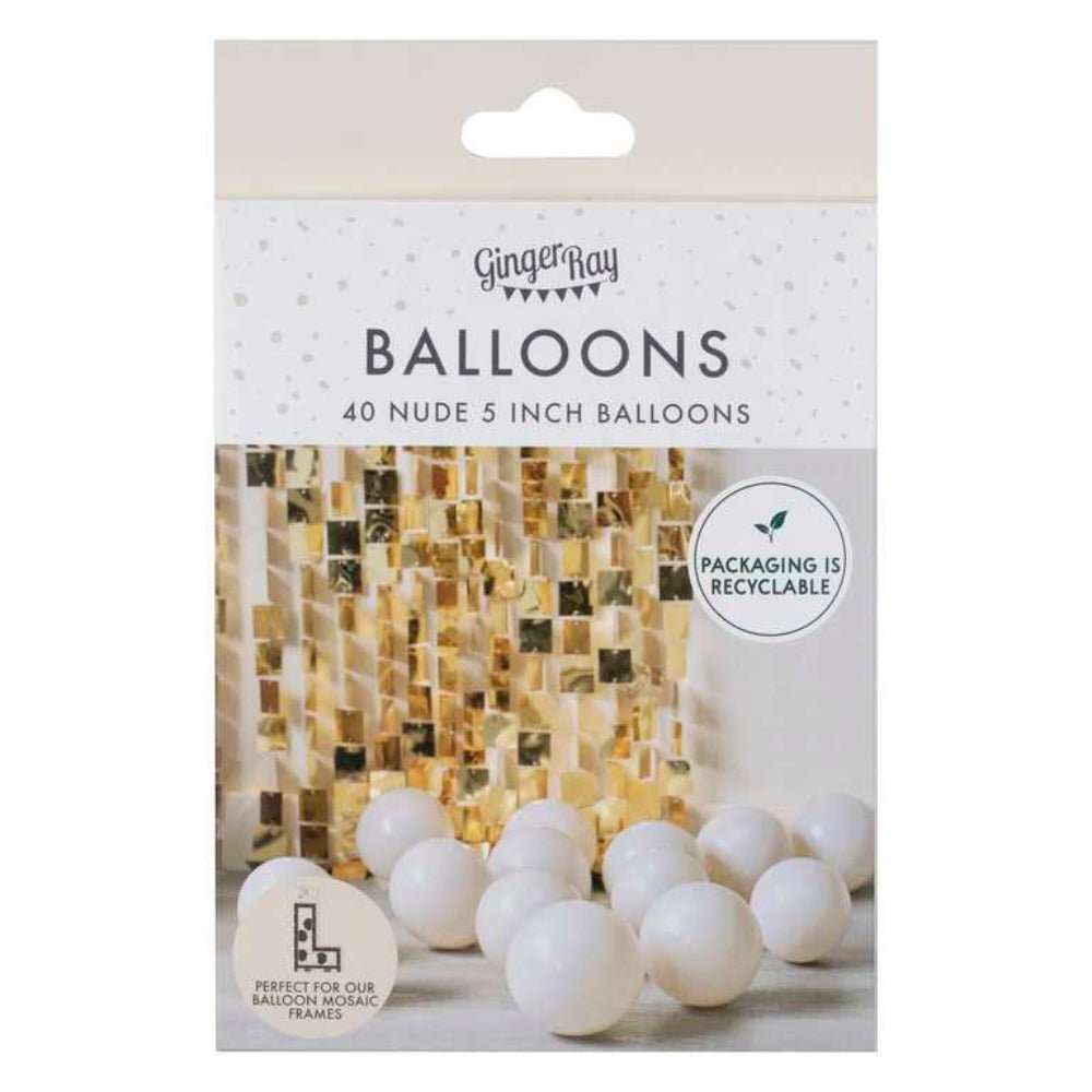 Gingerray Balony Lateksowe Nude Balloon Mosaic Balloon Pack Ginger