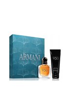 Giorgio Armani, Stronger with you, woda toaletowa 50 ml, żel do włosów i ciała 75 ml