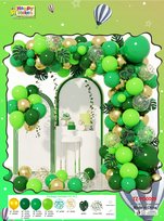 Girlanda Balonowa Liście Balony Urodzinowe Zielone Zestaw Balonów Balony