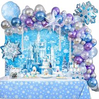 Girlanda Balonowa Lodowa Księżniczka Balony Dekoracja Dla Dekoracja Impreza
