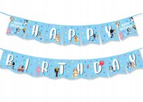 Girlanda Baner URODZINY HappyBirthday - 180cm - BLUEY Greenzone