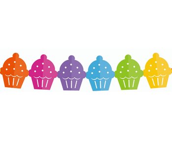 Girlanda, Kolorowe Babeczki, różnokolorowy, 360 cm - GoDan