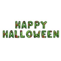 / Girlanda Napis Halloween Halloweenowa Dekoracja Ozdoba Balony Foliowe