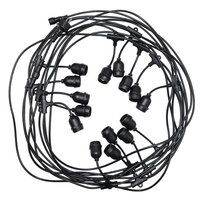 Girlanda Ogrodowa Do Żarówek Danda 15Xe27 15M Ip54 Wodoodporna Czarna Edo777466  Edo Solutions Garden Line