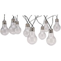 Girlanda ogrodowa PARTY, solarna, 10 lampek w kształcie żarówki