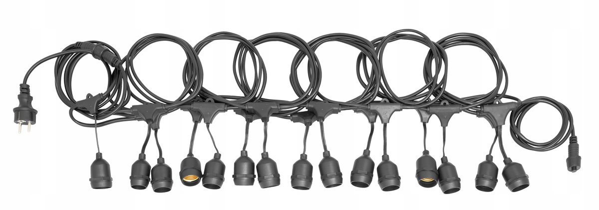 Girlanda ogrodowa Zamel 15m 15x żarówka e27-Zdjęcie-0