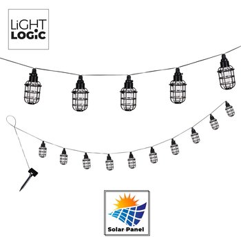Girlanda solarna LED latarnia lampion 3,8m IP44 WW LL LIGHTLOGIC - Inna producent