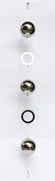 Girlanda srebrne kule ze stali nierdzewnej 100cm