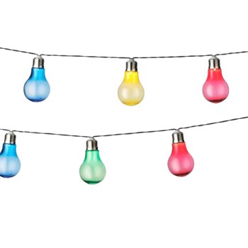 Girlanda świetlna żarówki lampki kolorowa LED 4,5m - ABC