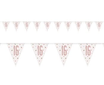 Girlanda urodzinowa flagi 16 urodziny - Unique Party