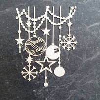 Girlanda z bombkami i gwiazdkami