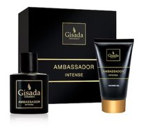 gisada ambassador intense woda perfumowana 50 ml   zestaw  