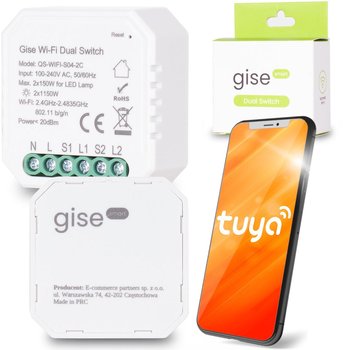 GISE SMART Dual Switch Podwójny sterownik oświetleniowy Tuya WiFi - Inny producent