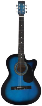 Gitara akustyczna Castelo 4/4 Vintage Niebieska od 12 lat dzieci i dorosłych - Inny producent