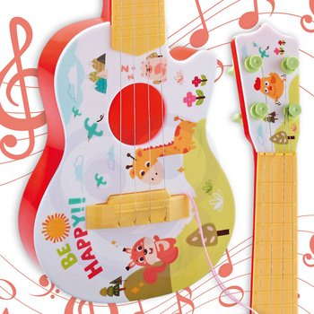 Gitara akustyczna dla dzieci, 43 cm, czerwona, Woopie - Woopie