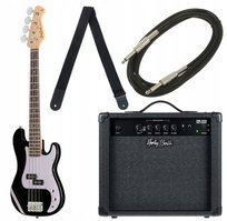 Gitara Basowa Short Scale Harley Benton PB-Shorty BK Zestaw Wzmacniacz 20W Inny producent