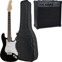 Gitara elektryczna Preston ST-10 BK CZARNA Combo 15W Pokrowiec ZESTAW Inny producent