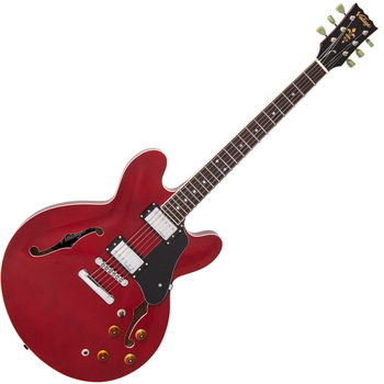 Gitara Elektryczna Semi Hollow - Vintage VSA500CR Czerwona - Vintage