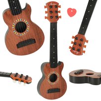 Gitara Klasyczna Zabawka dla Dzieci do Nauki Gry Ukulele 6 Strun 46,5 cm Artemis