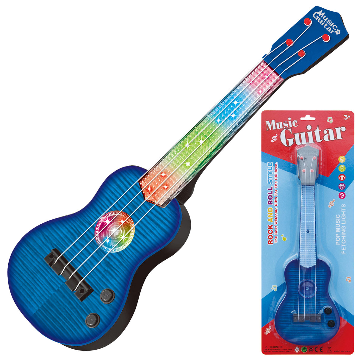 Zdjęcia - Zabawka muzyczna Gitara Na Baterie Zabawka Dla Dzieci