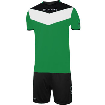 Givova, Komplet sportowy, Kit Campo KITC53 1310, zielono-czarny, rozmiar 3XS - Givova