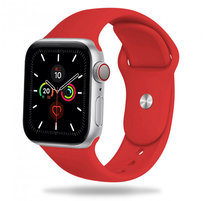 GK PROTECTION, Silikonowa opaska do Apple Watch 1/2/3/4/5/6/7/SE (38/40/41 mm), czerwony