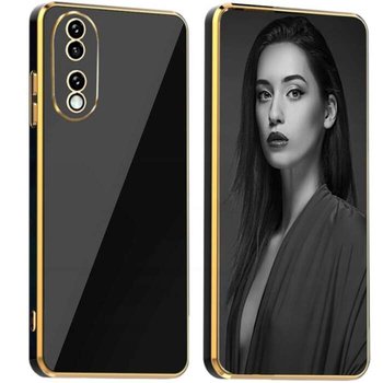 GLAMOUR ELECTRO pancerne etui pokrowiec + ochrona aparatu Honor 70 5G czarny - Bestphone