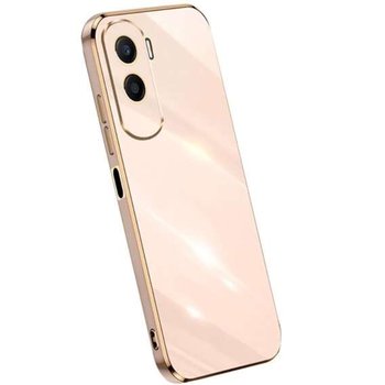 GLAMOUR ELECTRO pancerne etui pokrowiec + ochrona aparatu Honor 90 Lite pudrowy - Bestphone