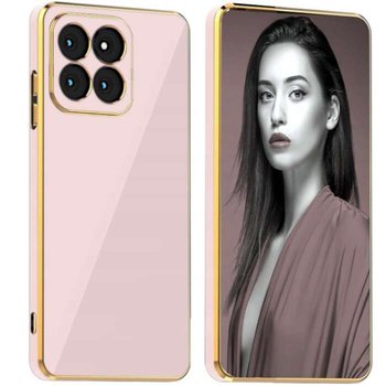 GLAMOUR ELECTRO pancerne etui pokrowiec + ochrona aparatu Honor X6a pudrowy - Bestphone