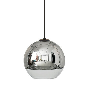 Glamour lampa wisząca Globe Plus 7606 kulisy zwis do pokoju srebrny - Nowodvorski