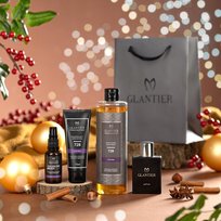 Glantier Zestaw Prezentowy Perfumy Premium 728 + Olejek + Krem Olejek Torba