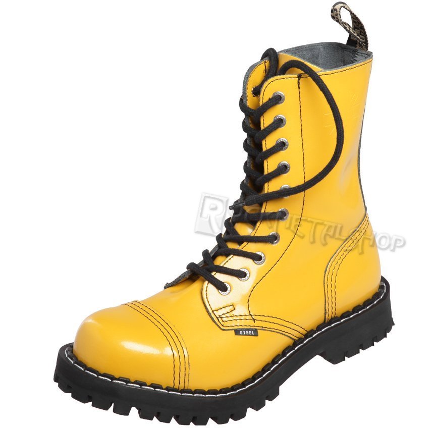 glany STEEL - FULL YELLOW (10 dziurek)-45 - Steel | Moda Sklep EMPIK.COM