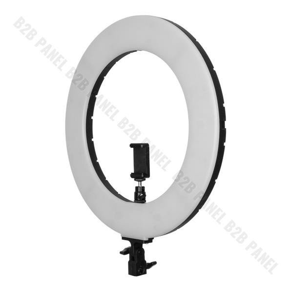 GlareOne Lampa pierścieniowa Led 60W, 3000-6000K, AC / DC