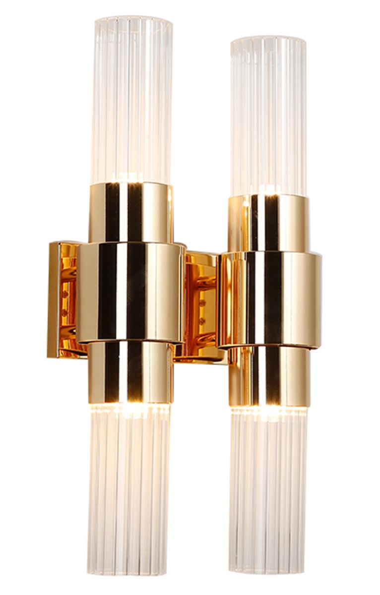 Glass & Brass - Double Tube Wall - Kinkiet 45Cm - Iluminar | Sklep ...