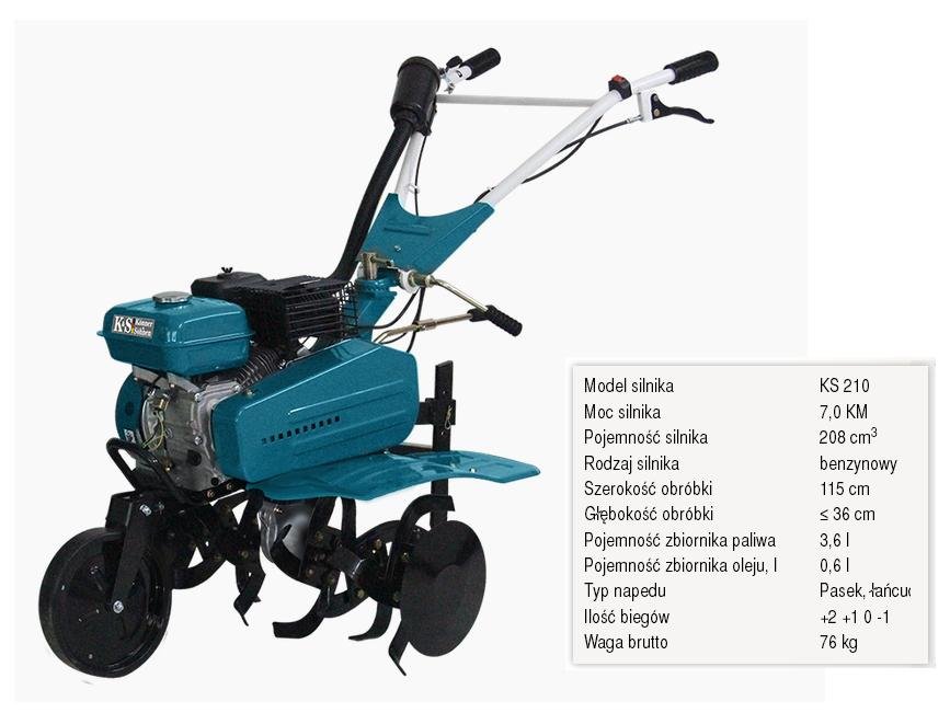 Glebogryzarka KÖNNER & SÖHNEN, 7hp-950a, 7 Km, 36cm