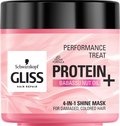 Gliss Kur, Performance Treat, maska nabłyszczająca do włosów Protein + Babassu Nut Oil, 400 ml - Schwarzkopf
