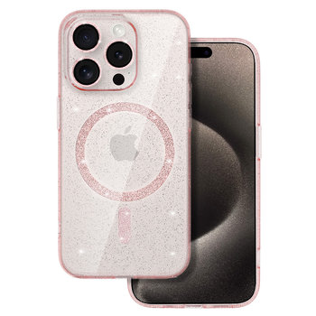 Glitter Magsafe Case do Iphone 13 Pro Max różowy clear - producent niezdefiniowany