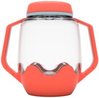 Glo Pals, Słoik sensoryczny do napełnienia wodą, kolor czerwony