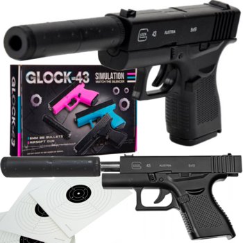 Glock 43 Pistolet Metalowy Na Kulki 6Mm Z Tłumnikiem - Inna marka