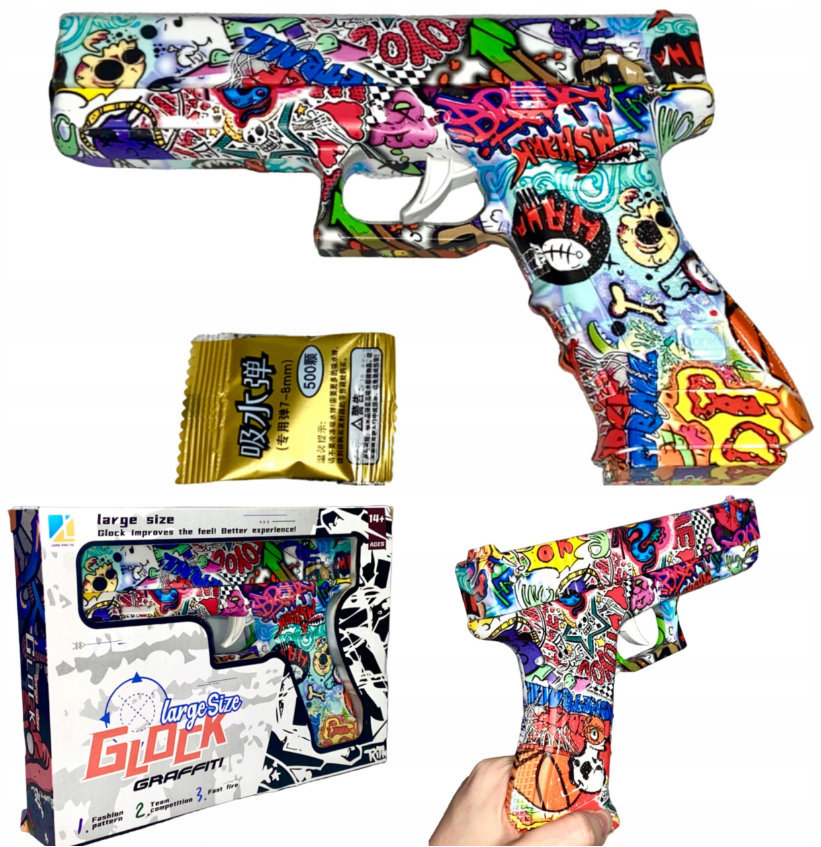 Zdjęcia - Zabawki do piaskownicy Glock Pistolet Na Kulki Żelowe Pistolety Karabin Broń