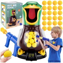 Głodna Kaczka Strzelanie Do Celu Pistolet Kulki Zabawka Dla Dzieci Gra, gra zręcznościowa, Lewer