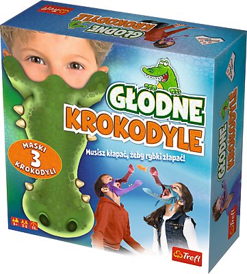 Głodne krokodyle, gra rodzinna, Trefl