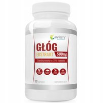 Głóg dwuszyjkowy 500mg Wish 90kaps flawonoidy serce krążenie ciśnienieStres