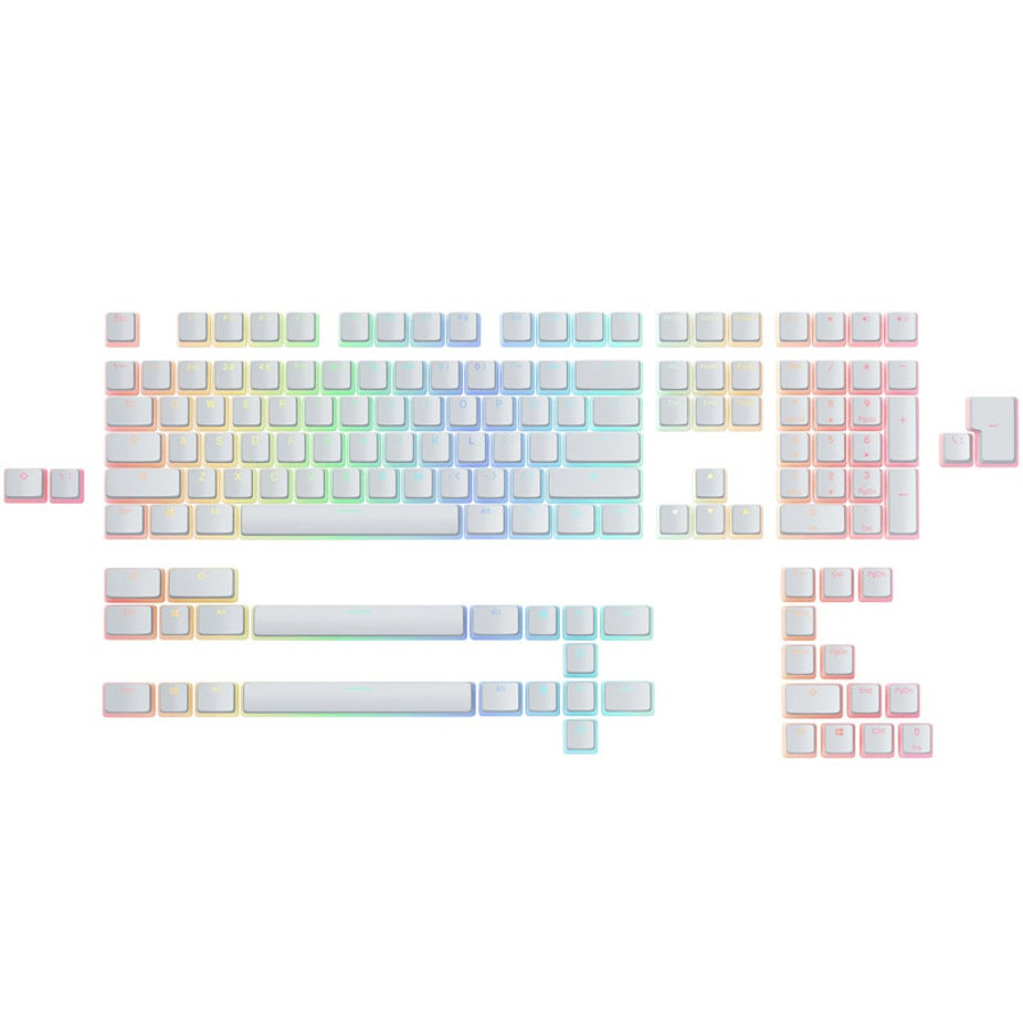 Glorious Aura Keycaps, 145 Keycaps, Layout Us White - Glorious PC ...